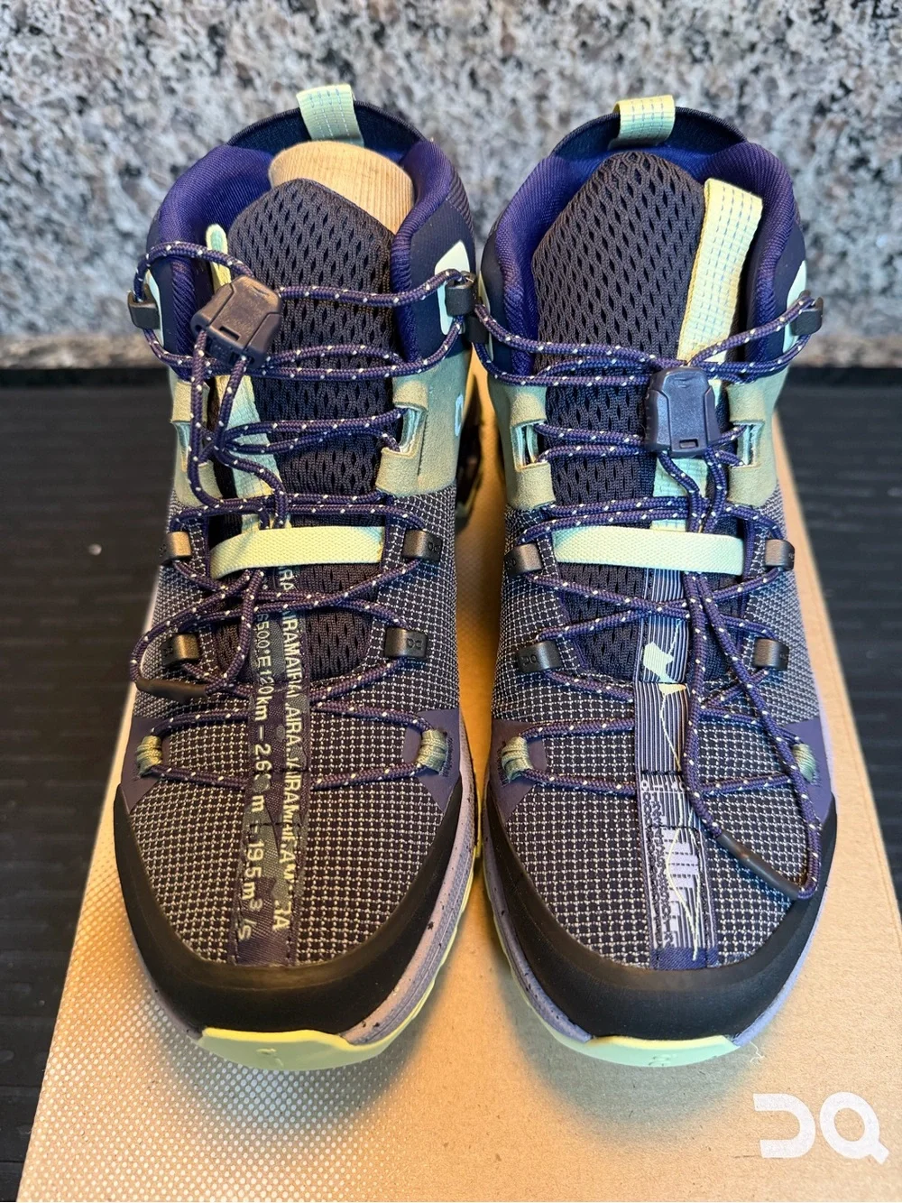 On Running Men's Mid-Top Hiking Boots in Navy and Olive